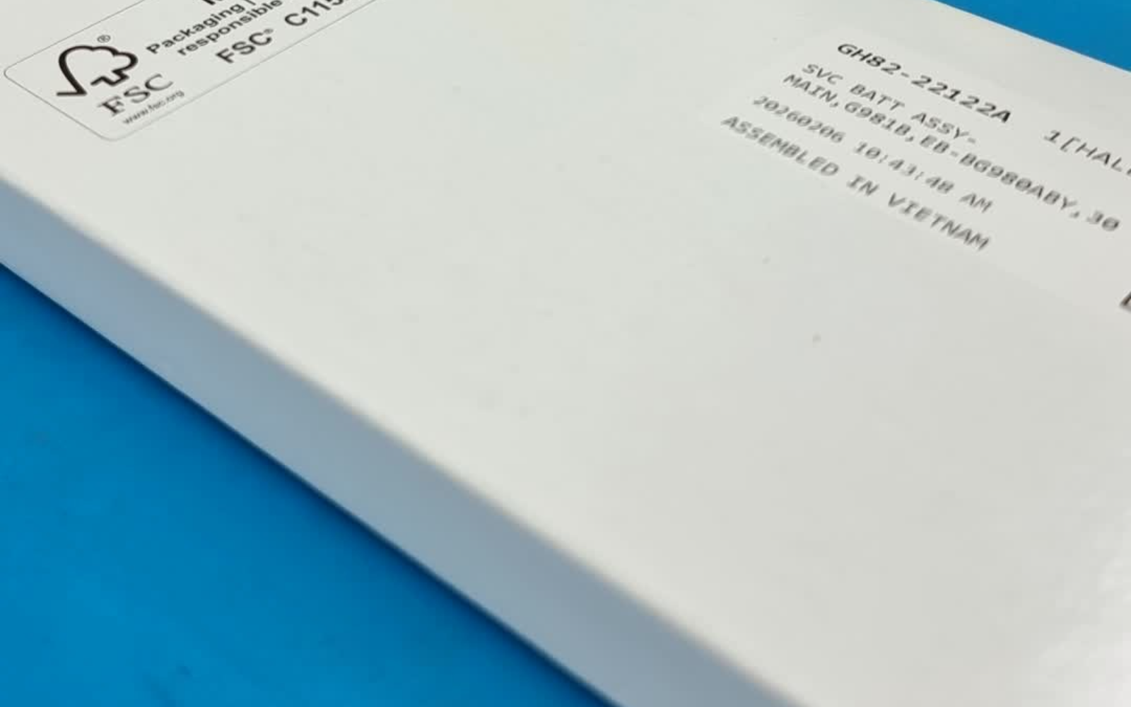 Caja de la batería original de servicio Samsung con la referencia GH82-22122A